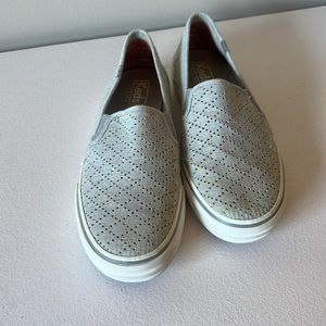 KEDS Grey perforated flat shoes